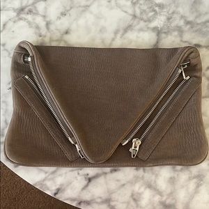 Alexander Wang suede clutch